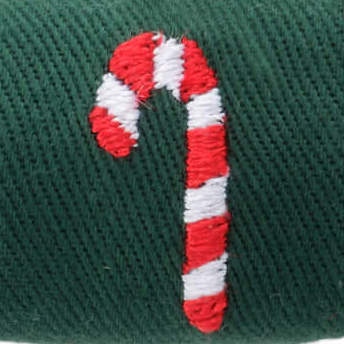 Candy Christmas Canes Embroidered
